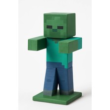 Minecraft Zombie Heykelcik Masa Dekor Oyuncak 3D Baskı
