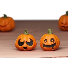 Home 2 Adet Balkabağı Pumpkin Figürü Halloween