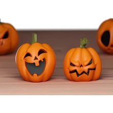 Home 2 Adet Balkabağı Pumpkin Figürü Halloween