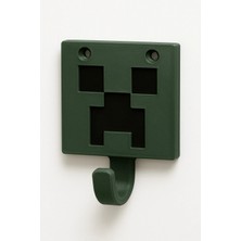 Minecraft Creeper Duvar Kancası Tekli 3D Baskı