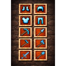 Minecraft 10 Adet - Item Frame - Eşya Çerçevesi