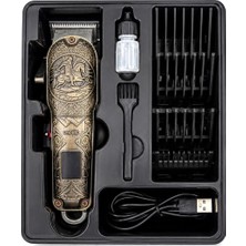 Semel Saç Sakal Kesme Traş Makinesi USB - Type-C Şarjlı - LED Gösterge 3-7-9-12MM Tarak MR-7800 BX40