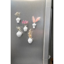 Volessia 5’li Mini Dekoratif Vazo Buzdolabı Magneti,magnet.buzdolabı Süsü,vazo.
