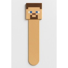 Minecraft Steve Yüzü Kitap Ayıracı 3D Baskı Plastik