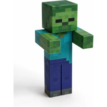 Minecraft Zombie Figürü Masa Dekor Oyuncak 3D Baskı