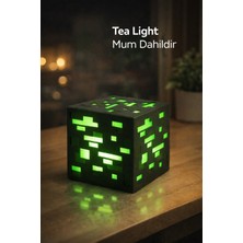 Minecraft Maden Blok - Ore - Işıklı Yeşil
