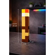 Minecraft Meşale- Torch - Pilli Mumlu