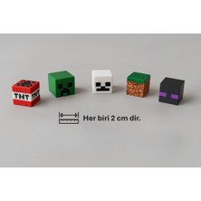 3D Stuff 5 Adet Minecraft Mini Figür Seti