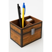 Minecraft Chest Sandık Masa Organizeri Çok Bölmeli 3D Baskı