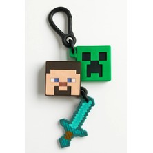 Minecraft Karakter Clip-On Çanta Süsü Seti 3lü 3D Baskı