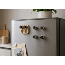 4'lü Kahve Seti Buzdolabı Magneti-4 Kupalı Magnet- Mini Tatlı Kahve Magnet
