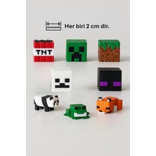 3D Stuff 8 Adet Minecraft Figür Seti