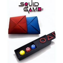 Home Squid Game Oyun Seti - Beş Taş - Ddakji Oyunu- Zarf Oyunu -