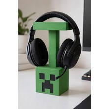 Minecraft Creeper Kulaklık Standı 3D Baskı Gaming Kulaklık Tutucu