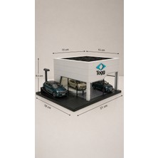 Maket Togg Showroom Tasarımlı Galeri Diorama Araç Sergileme Garajı ( Araçlar Dahil Değildir)