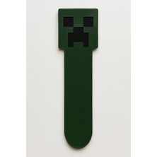 Minecraft Creeper Yüzü Kitap Ayıracı 3D Baskı Plastik