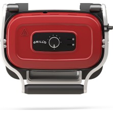 Grill'O GR621 Healthy Grill Izgara ve Tost Makinesi 1300 W - Kırmızı (Yeni Ton)
