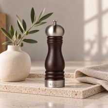 Be Original Brussels 12 cm Piano Karabiber Değirmeni – Ayarlanabilir Paslanmaz Çelik Öğütücü
