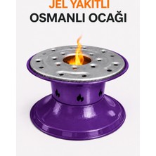 Karahisarlı Metal Jel Yakıtlı Osmanlı Ocağı – Geleneksel Osmanlı Ocağı Isıtıcı – Kahve, Çay ve Sunum Ocağı