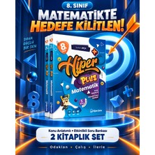 HiperZeka 8. Sınıf Matematikte Hedefe Kilitlen 2 Kitaplık Set – Konu Anlatımlı ve Etkinlikli Soru Bankası | 2026-2027 Yeni Güncel Müfredat