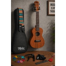 Midex TN-26MC Set Maun Tenör Ukulele (Çanta Nota Sticker Askı Pena)