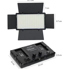 Bf Pro Profesyonel LED Işık 600 Ledli Video Kamera Dslr Fotoğraf Makinesi Işığı Sürekli Sabit Işık ( 2 Adet F770 Batarya ve Şarj Cihazı Hediye )