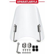 Monero Scooter Motorsiklet Ön Siperlik (Rüzgarlık) Uyumlu 3mm-40/42 cm
