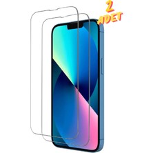 Evax 2c iPhone 13 Uyumlu 2 Adet 9h Sert Temperli Cam Ekran Koruyucu