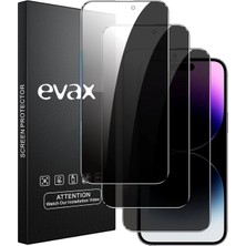 Evax [3x Guard Hayalet] iPhone 14 Pro Max Uyumlu Hayalet Tam Kaplayan Guard Cam Ekran Koruyucu (3 Adet)