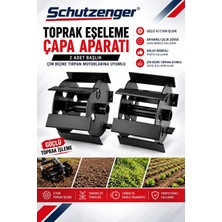 SCHUTZENGER Tırpan Makine Uyumlu Çift Başlık Toprak Eşeleme Aparatı Şanzımansız 26 ve 28 mm Başlık Uyumlu