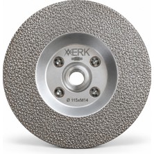 Xerk 115 mm M14 Mantar Baş Konik Elmas Taşlama Diski – Mermer Granit Doğal Taş Aşındırma Şekillendirme ve Kenar Düzeltme Diski