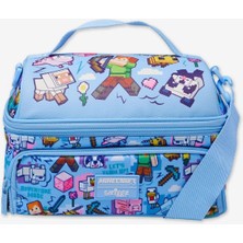 Smiggle Minecraft Mavi Yalıtımlı Beslenme Çantası