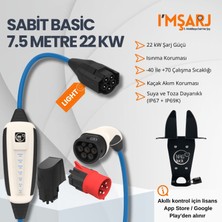 Nrgkick 22KW 32A Taşınabilir Şarj Istasyonu (Sabit Basic Set Light 7.5m Duvar Askı Aparatı )