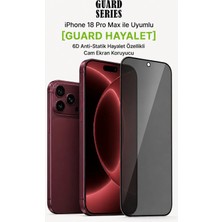 Evax [guard Hayalet] iPhone 18 Pro Max Uyumlu Hayalet Özellikli 6d Temperli Cam Ekran Koruyucu