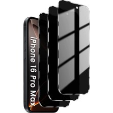 Evax [3x Guard Hayalet] iPhone 16 Pro Max Uyumlu Hayalet Tam Kaplayan Guard Cam Ekran Koruyucu (3 Adet)