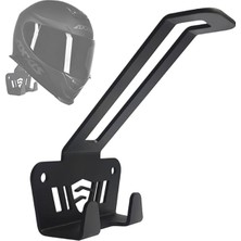 Line Art Craft Metal Siyah Kask Askılığı