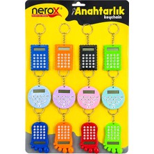 Marsilyan 12 Adet Hesap Mak. Anahtarlık Renkli Plastik NRX-4089 (4887)