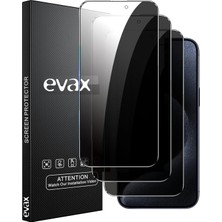 Evax [3x Guard Hayalet] iPhone 15 Pro Uyumlu Hayalet Tam Kaplayan Guard Cam Ekran Koruyucu (3 Adet)