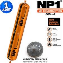 Np1 Arge Toptan Polimer Alüminyum Gri Ral 7015 Izolasyon ve Tamir Sosis Silikon 600 ml Su Geçirmez Yüksek Elastikiyet 1 Adet