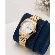 Slazenger Kadın Gold Altın Rengi Çelik Kordon Beyaz Kadran Quartz Kadın Kol Saati