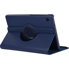Bezos Galaxy Tab A11 360 Tablet Deri Kılıf - Lacivert