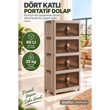 Evonita 4 Katlı Portatif Organizer Dolap – 160 Lt