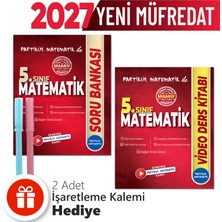 Partikül Matematik 5. Sınıf Soru Bankası ve Video Ders Kitabı + Hediye