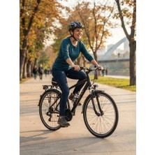 Bisan Trx 8100 City 28 Jant V-Fren Şehir Bisikleti 46 Kadro Mat Siyah Kırmızı