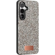 Bezos Onegif Galaxy S24 Bright Simli Kapak - Gümüş