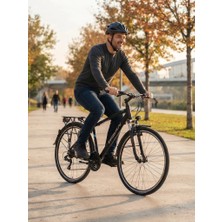 Bisan Trx 8100 City 28 Jant V-Fren Şehir Bisikleti 46 Kadro Mat Siyah Mavi