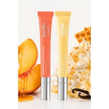 Aurelia Genève Shine & Protect Duo - Güneşten Koruyucu & Dolgunlaştırıcı, Nemlendirici Etkili Ikili Lip Balm Seti ( Bej & Şeftalimsi Pembe)
