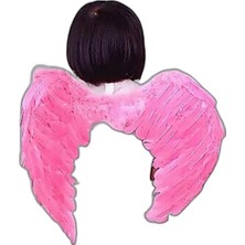 Raftan Topla Pembe Renk Bebek Boy Küçük Melek Kanadı 40X55 cm