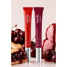 Aurelia Genève Double Cherry Day & Night - Güneşten Koruyucu & Dolgunlaştırıcı, Nemlendirici Etkili Ikili Lip Balm Seti ( Kiraz Kırmızı & Böğürtlen Kiraz )