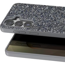Bezos Onegif Samsung Galaxy S26 Plus Bright Simli Kapak - Gümüş